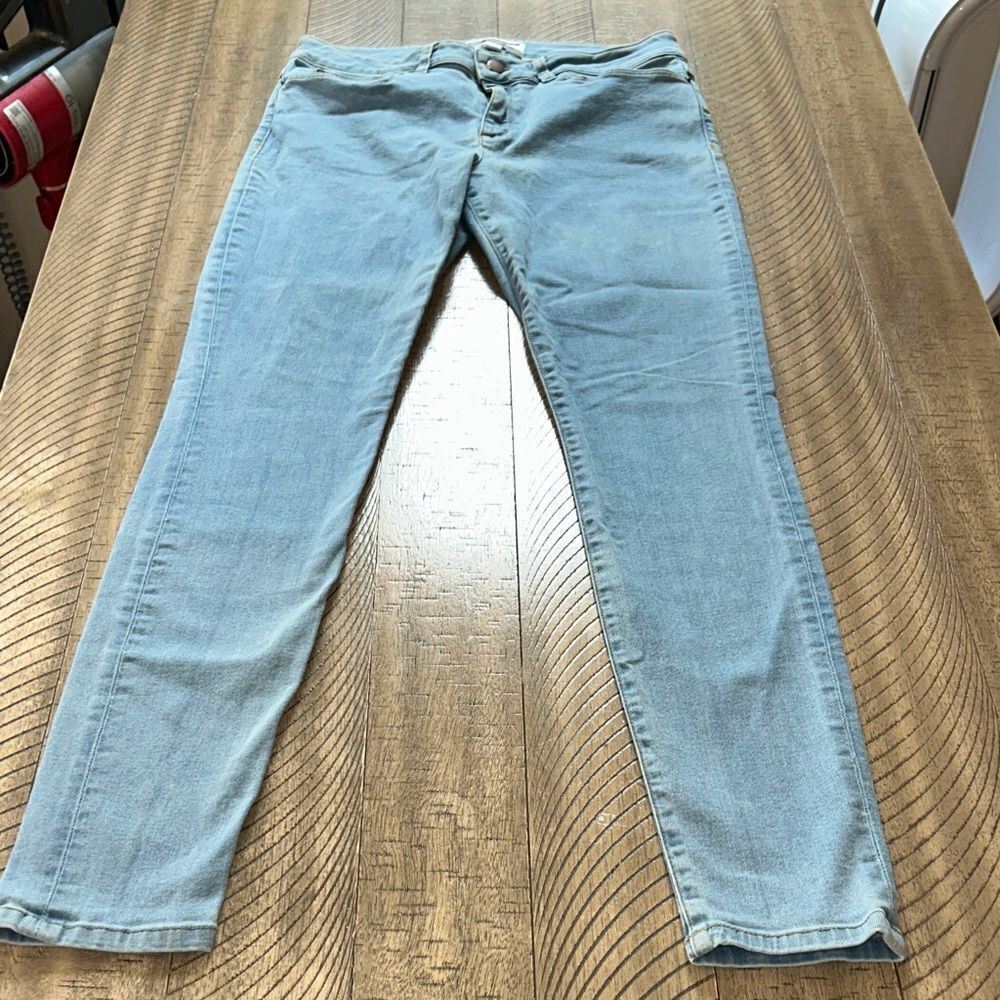 🇺🇸 American Apparel Women's 5 pockets Skinny Faded Jeans 👖 Made in USA 🇺🇸